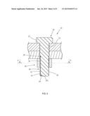 BOLT AND NUT COMBINATION HAVING A POSITIONING DEVICE diagram and image