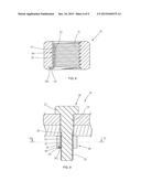 BOLT AND NUT COMBINATION HAVING A POSITIONING DEVICE diagram and image