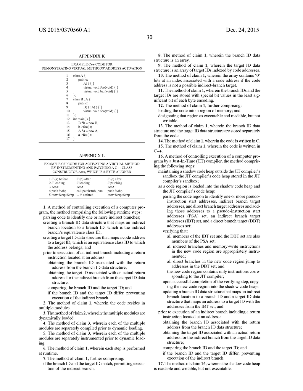 METHODS FOR ENFORCING CONTROL FLOW OF A COMPUTER PROGRAM - diagram, schematic, and image 43