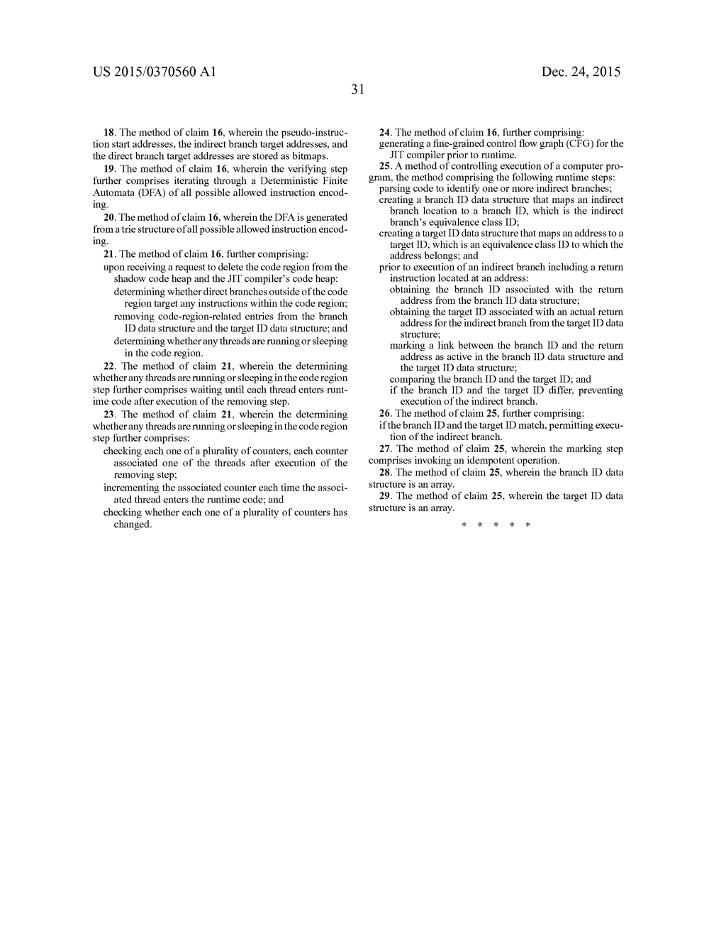 METHODS FOR ENFORCING CONTROL FLOW OF A COMPUTER PROGRAM - diagram, schematic, and image 44