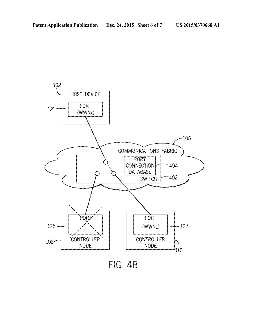 FAILOVER IN RESPONSE TO FAILURE OF A PORT - diagram, schematic, and image 07