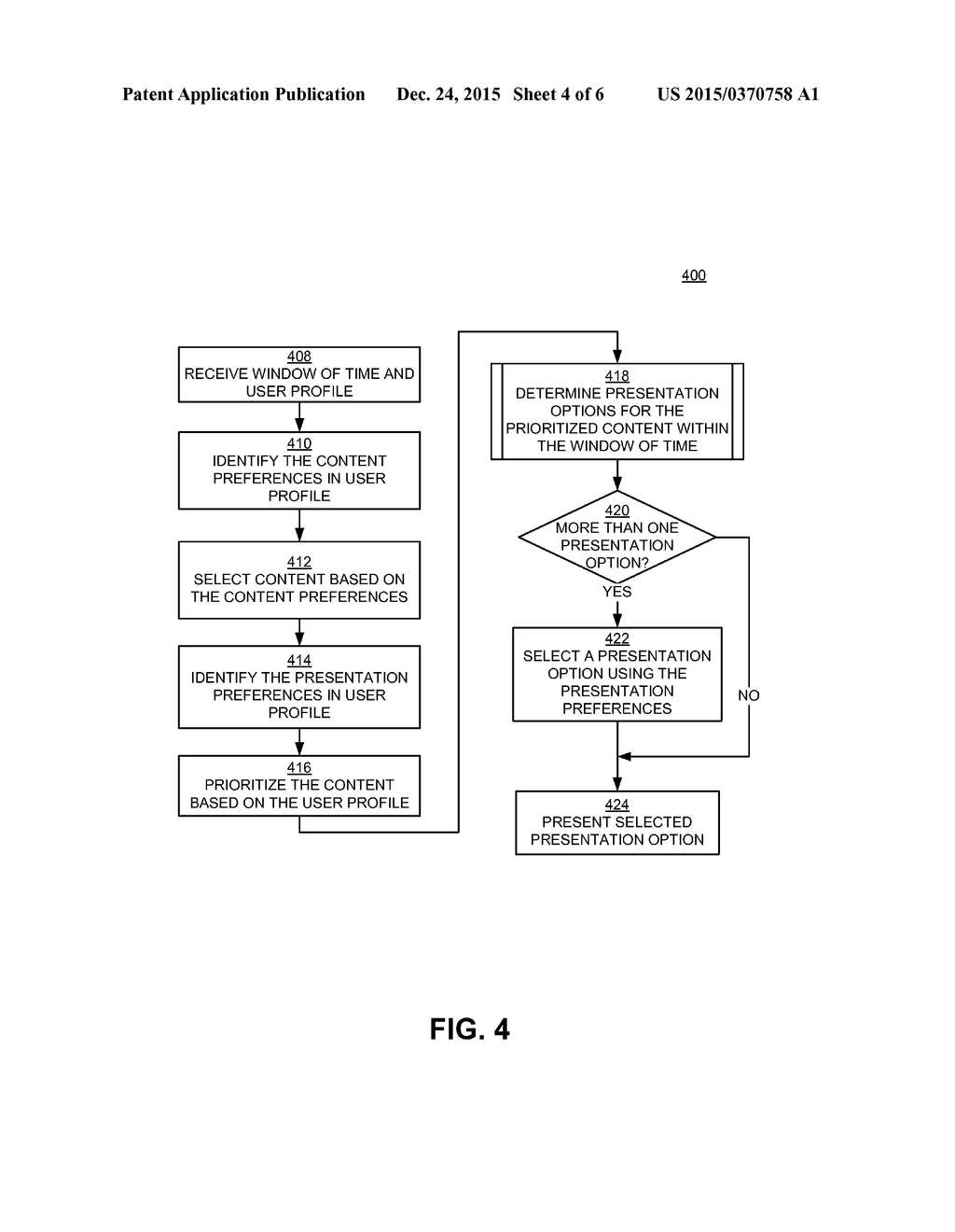 PRESENTATION OF CONTENT IN A WINDOW OF TIME - diagram, schematic, and image 05