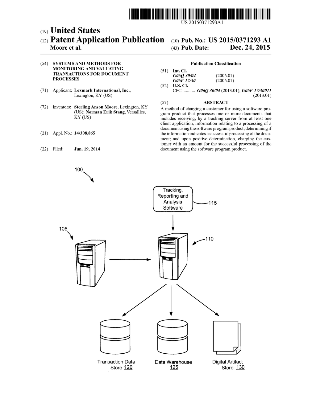 Systems and Methods for Monitoring and Valuating Transactions for Document     Processes - diagram, schematic, and image 01