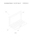 DISPLAY SCREEN HAVING REGIONS OF DIFFERING PIXEL DENSITY diagram and image