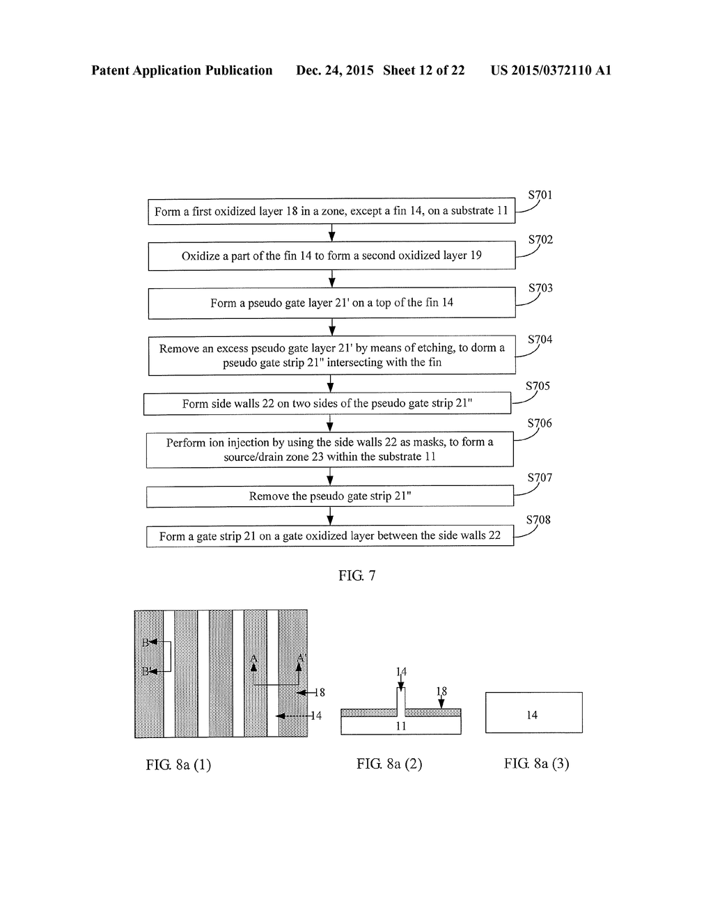 SEMICONDUCTOR FIN FABRICATION METHOD AND FIN FET DEVICE FABRICATION METHOD - diagram, schematic, and image 13