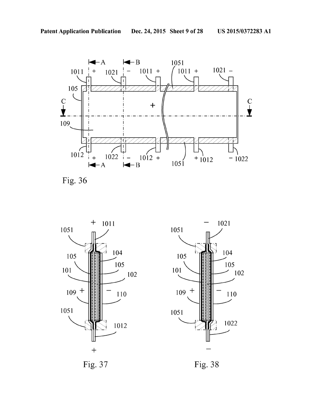 Electricity Charging/Discharging Device With Insulation Package Enclose     Member Having Electrode Plate Pair With Multiple-Sided Electric     Conductive Terminals - diagram, schematic, and image 10