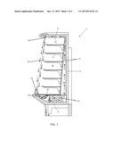 Open Refrigerated Display Case and a Flow Stabilizing Device diagram and image