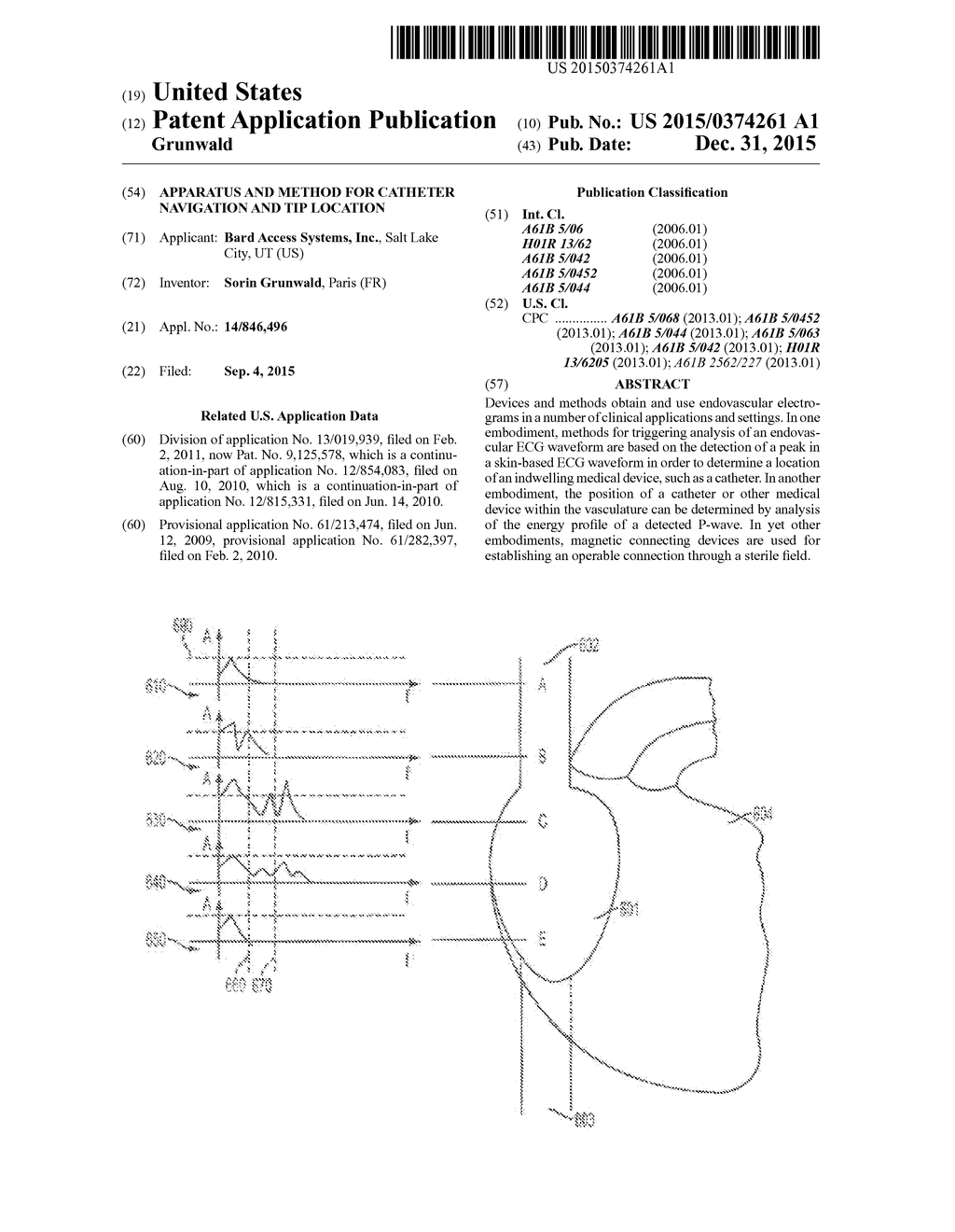 Apparatus and Method for Catheter Navigation and Tip Location - diagram, schematic, and image 01