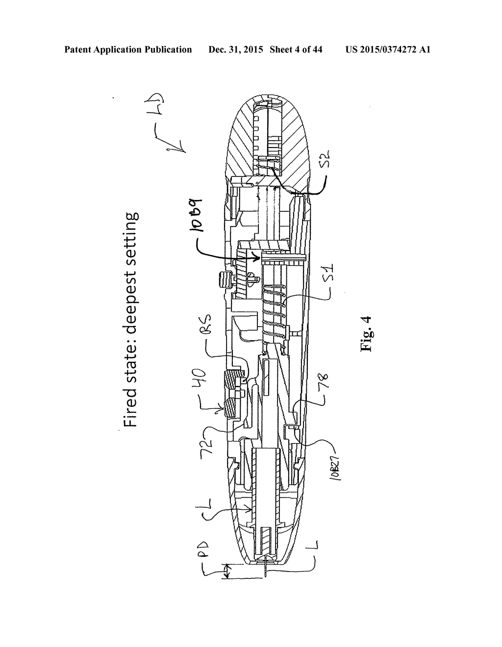 LANCING DEVICE WITH DEPTH ADJUSTMENT AND LANCET REMOVAL SYSTEM AND METHOD - diagram, schematic, and image 05