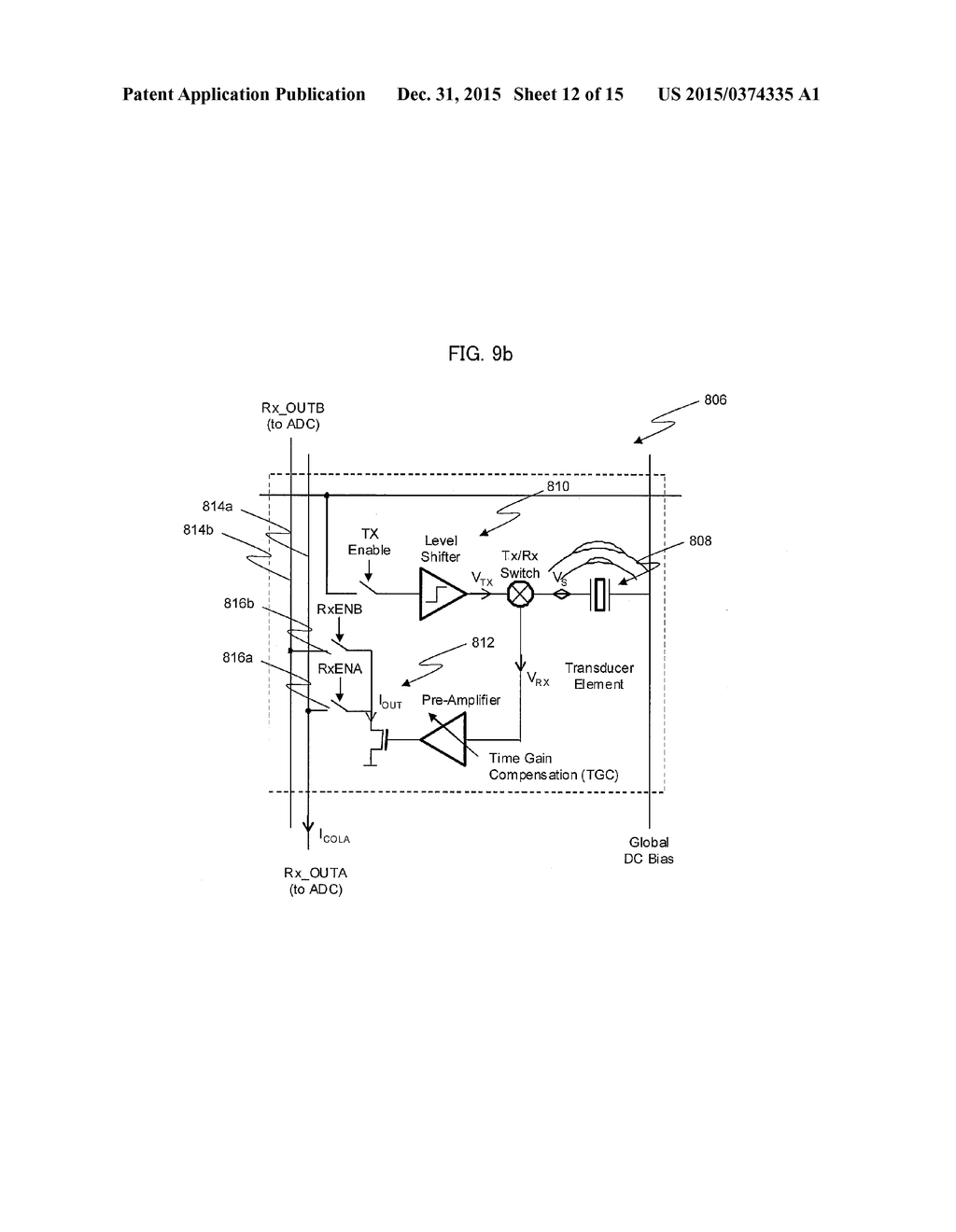 ULTRASOUND SENSOR ELEMENT, ULTRASOUND SENSOR ARRAY ASSEMBLY, ULTRASOUND     TRANSMIT SENSOR ELEMENT, IMAGING DEVICE, ULTRASOUND TRANSDUCER, AND     METHOD OF PERFORMING AN ULTRASOUND SCAN - diagram, schematic, and image 13