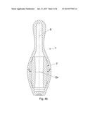 METHOD FOR MANUFACTURING BOWLING PIN WITH ADJUSTABLE PROPERTIES, AND PIN diagram and image