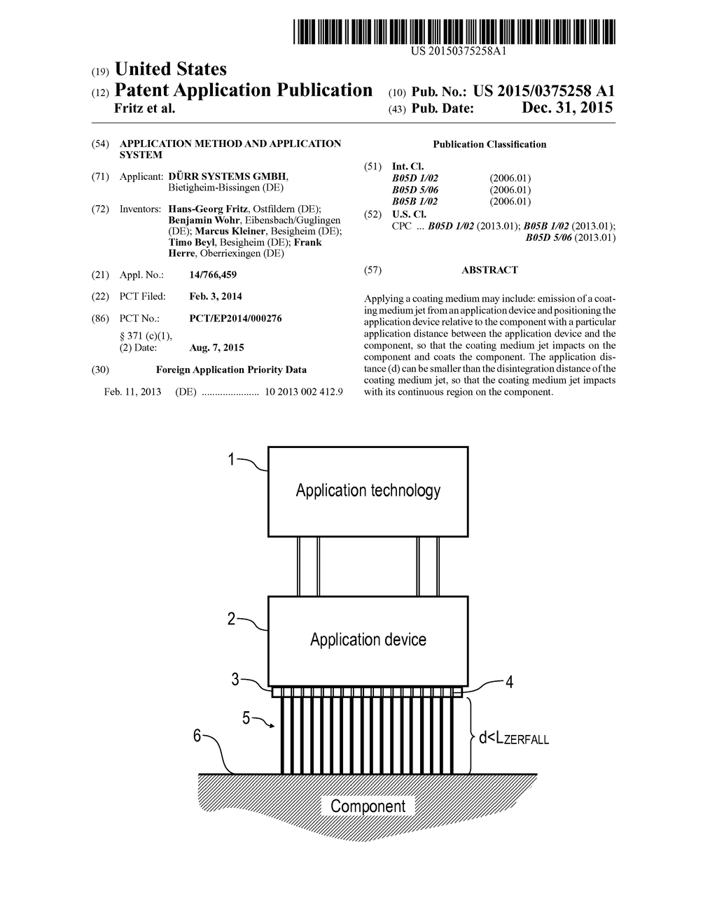 APPLICATION METHOD AND APPLICATION SYSTEM - diagram, schematic, and image 01