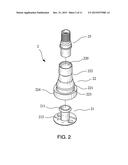 FLEXIBLE TIRE VALVE HAVING REINFORCED INNER FRAME diagram and image