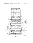 CRADLE FOR PROPPANT CONTAINER HAVING TAPERED BOX GUIDES diagram and image