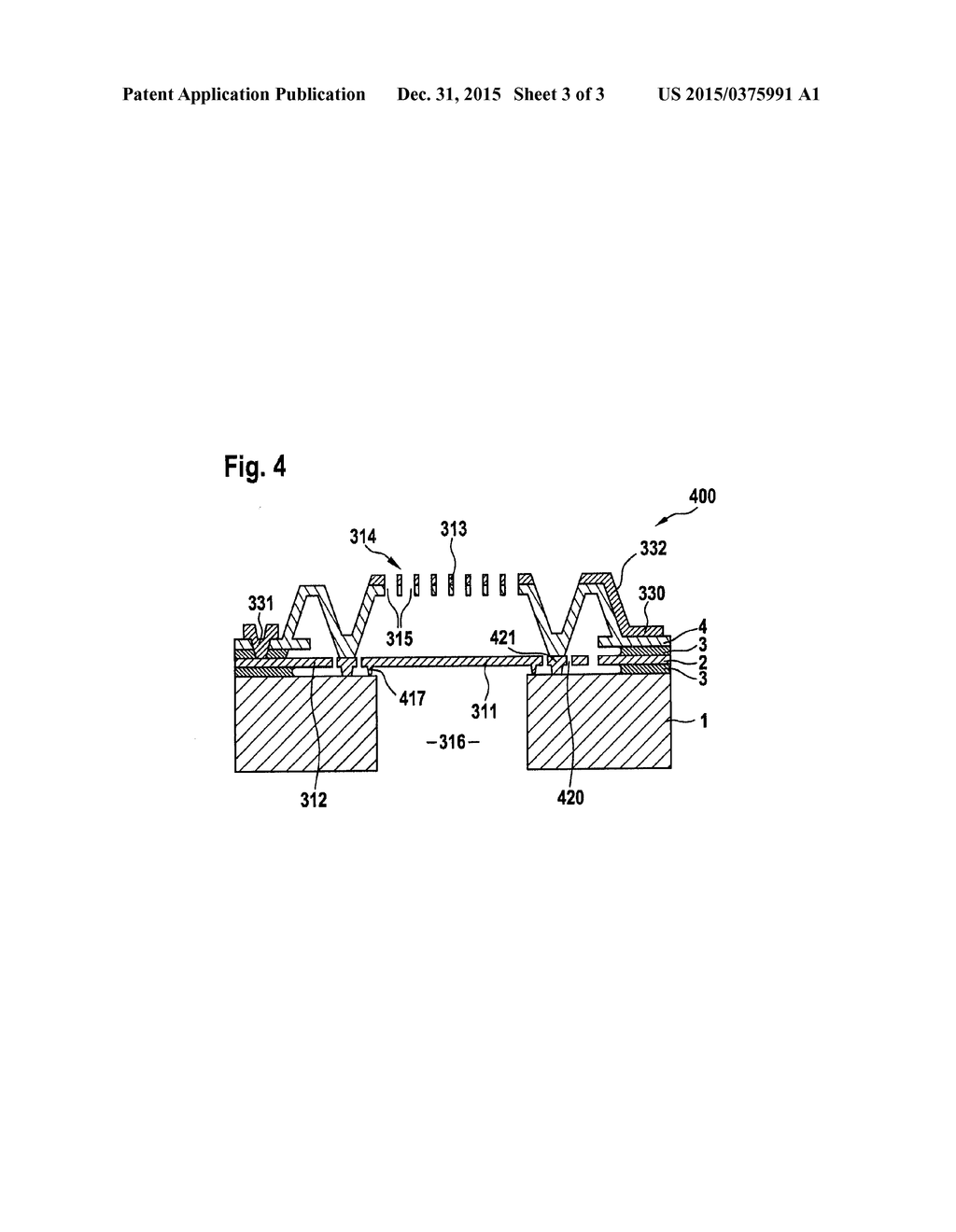 MICROMECHANICAL COMPONENT HAVING A DIAPHRAGM STRUCTURE - diagram, schematic, and image 04