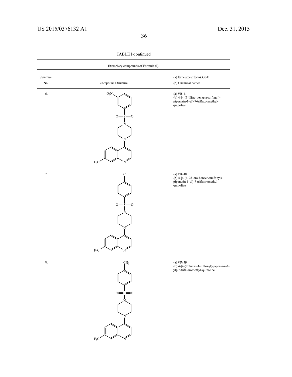 Quinoline Sulfonyl Derivatives And Uses Thereof - diagram, schematic, and image 81