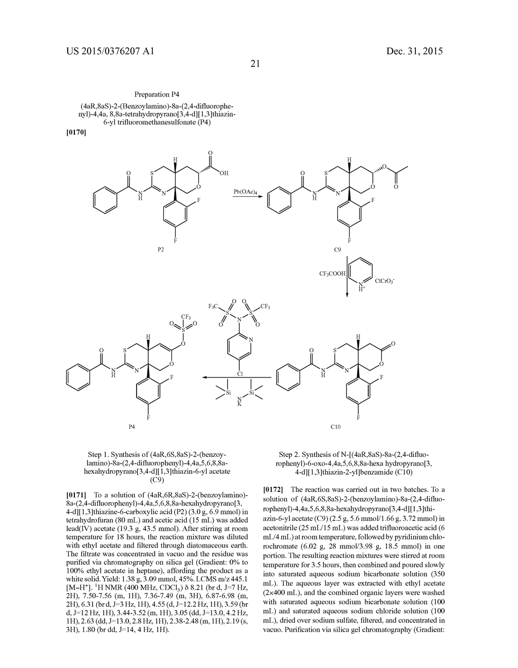 Substituted Phenyl Hexahydropyrano[3,4-d][1,3]Thiazin-2-Amine Compounds - diagram, schematic, and image 22