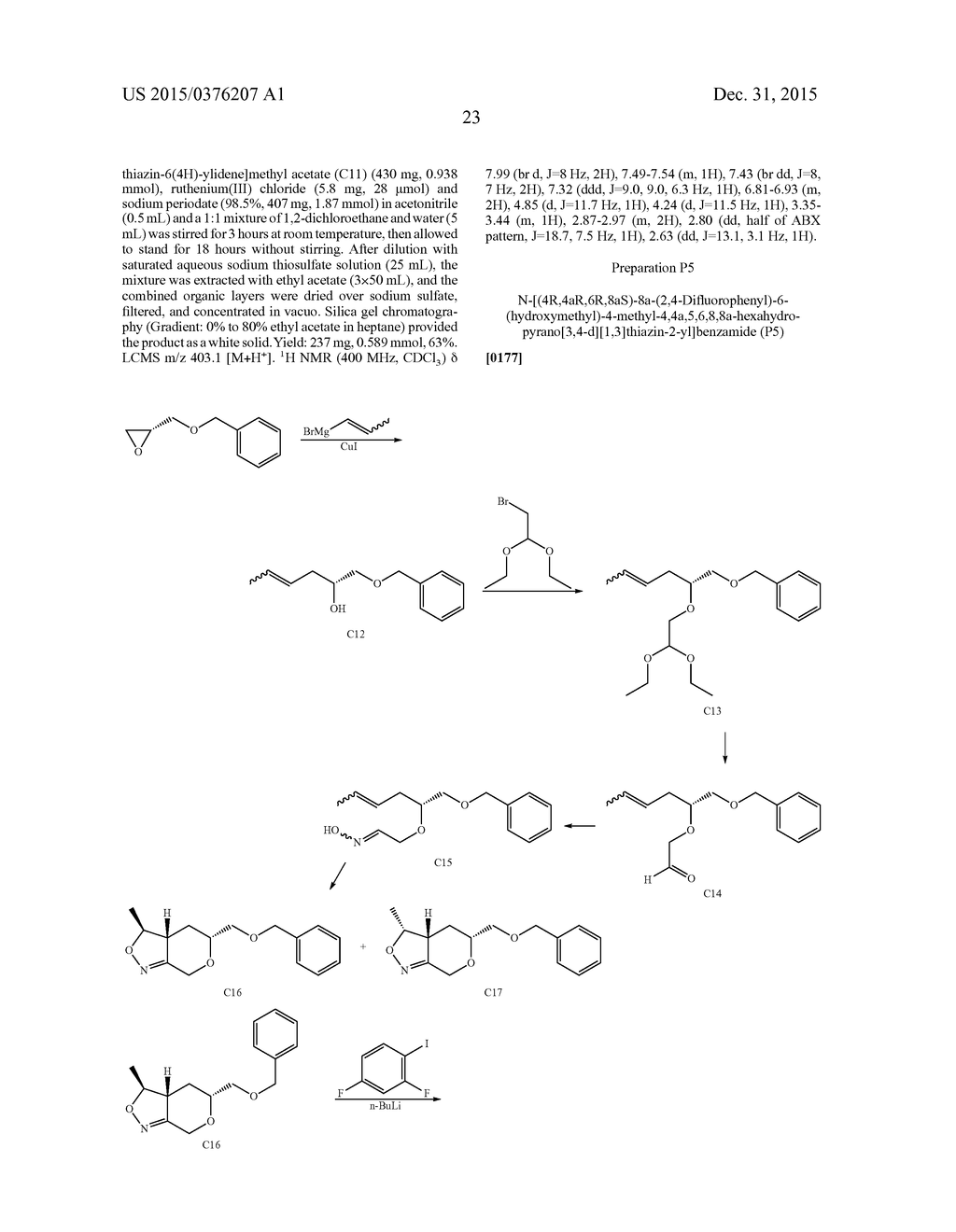 Substituted Phenyl Hexahydropyrano[3,4-d][1,3]Thiazin-2-Amine Compounds - diagram, schematic, and image 24