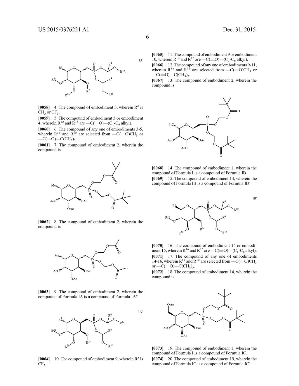 Carbohydrate Phosphonate Derivatives as Modulators of Glycosylation - diagram, schematic, and image 10