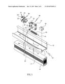 ADJUSTMENT DEVICE FOR ADJUSTING DISTANCE OF OBSERVATION SPACE OF WINDOW     BLINDS diagram and image