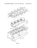 COOLING DEVICE FOR MULTIPLE CYLINDER ENGINE diagram and image