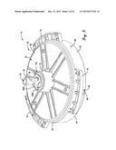 LARGE DIAMETER FAN HAVING LOW PROFILE RADIAL AIR GAP MOTOR diagram and image