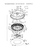 LARGE DIAMETER FAN HAVING LOW PROFILE RADIAL AIR GAP MOTOR diagram and image