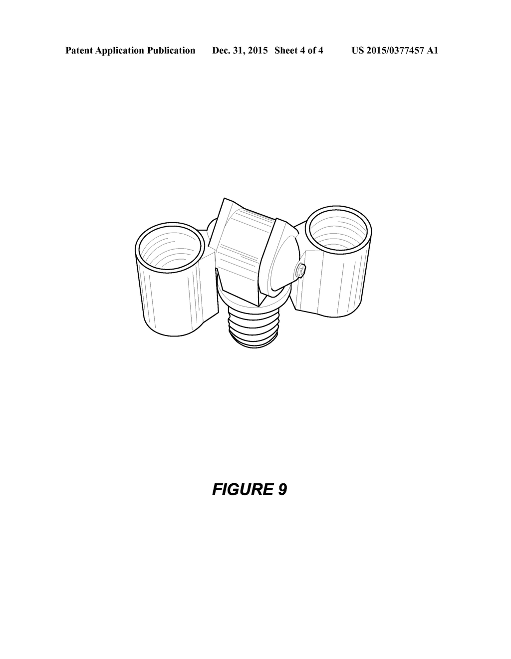 Adjustable two bulb lamp adapter - diagram, schematic, and image 05