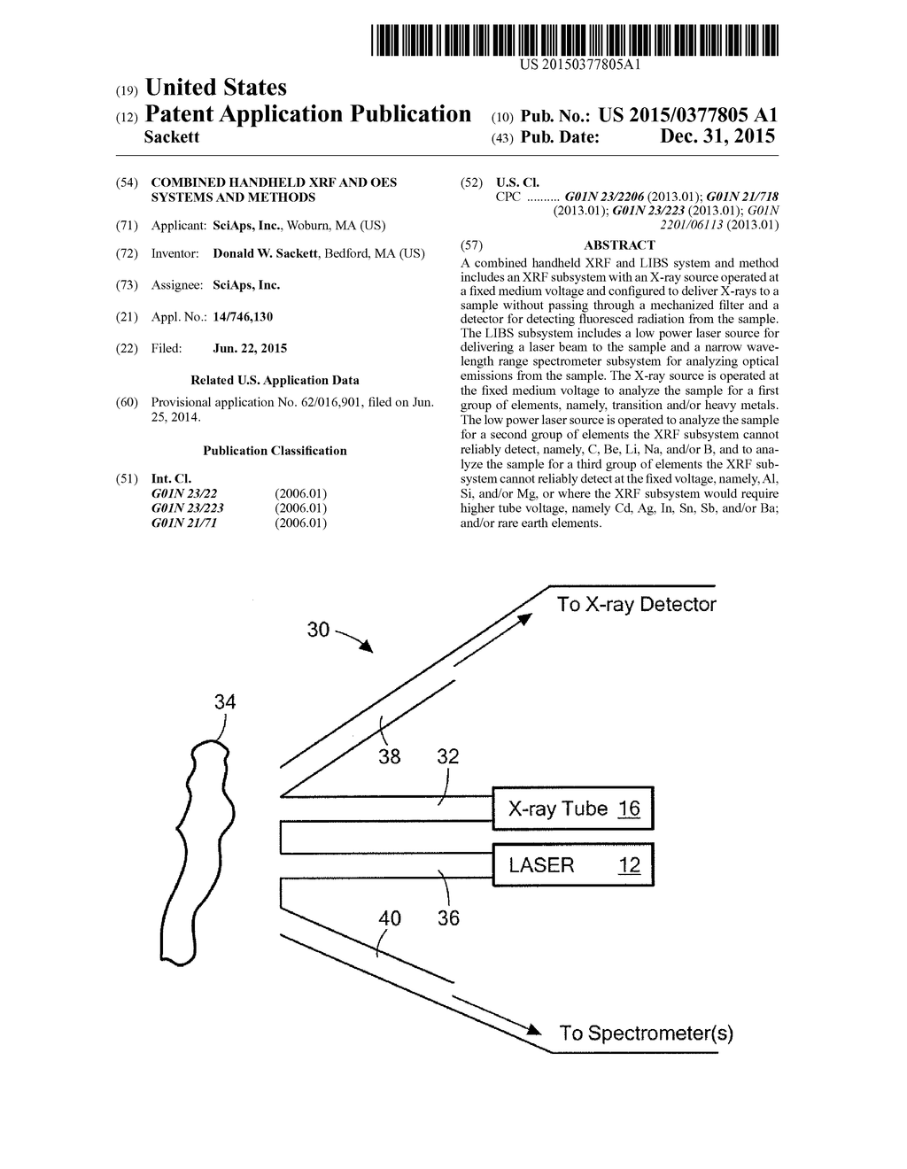 COMBINED HANDHELD XRF AND OES SYSTEMS AND METHODS - diagram, schematic, and image 01