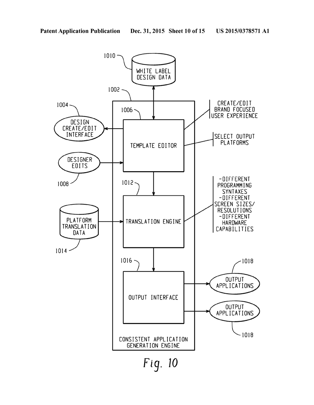 Computer-Implemented Systems and Methods for Providing Consistent     Application Generation - diagram, schematic, and image 11