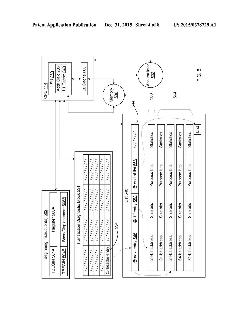 COLLECTING TRANSACTIONAL EXECUTION CHARACTERISTICS DURING TRANSACTIONAL     EXECUTION - diagram, schematic, and image 05