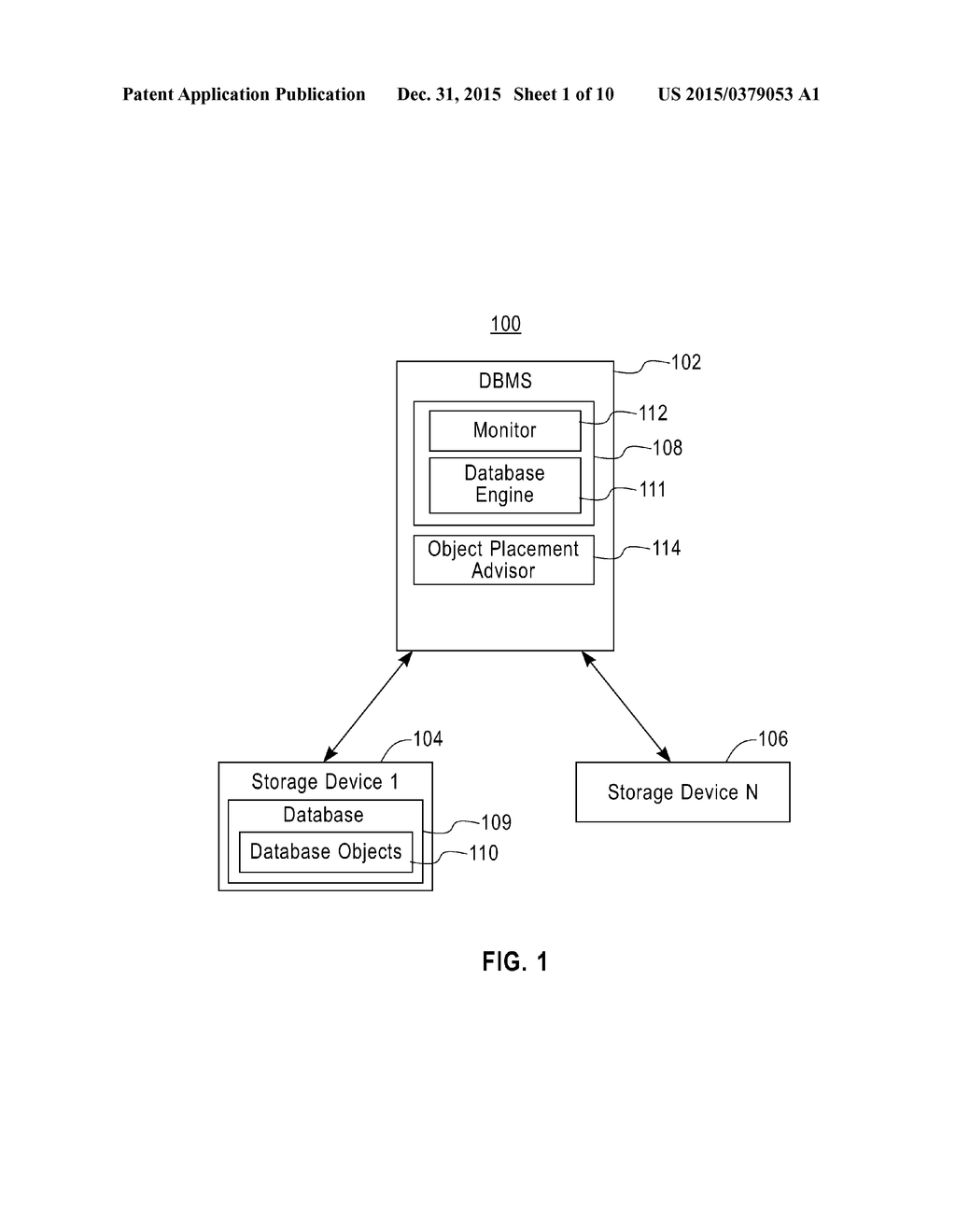 MANAGING DATABASE OBJECT PLACEMENT ON MULTIPLE STORAGE DEVICES - diagram, schematic, and image 02