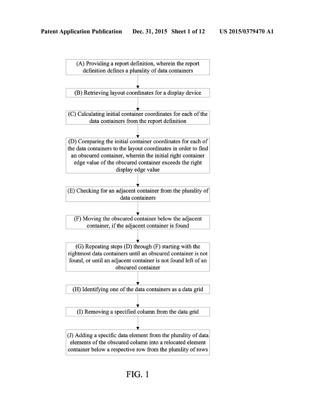 Method of Automatically Re-Organizing Structured Data in a Reporting     System Based On Screen Size by Executing Computer-Executable Instructions     Stored On a Non-Transitory Computer-Readable Medium - diagram, schematic, and image 02