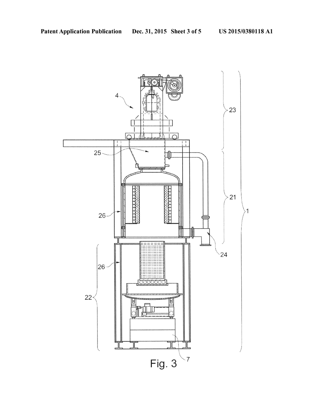 MELTING DEVICE FOR CONSOLIDATING CONTAMINATED SCRAP - diagram, schematic, and image 04