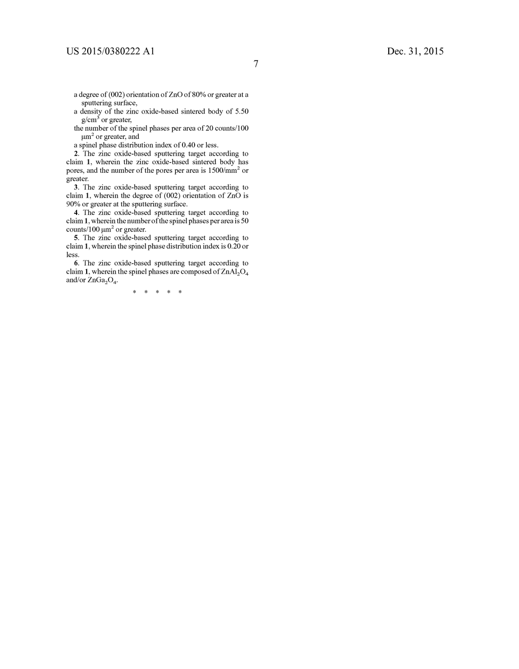 ZINC OXIDE SPUTTERING TARGET - diagram, schematic, and image 08