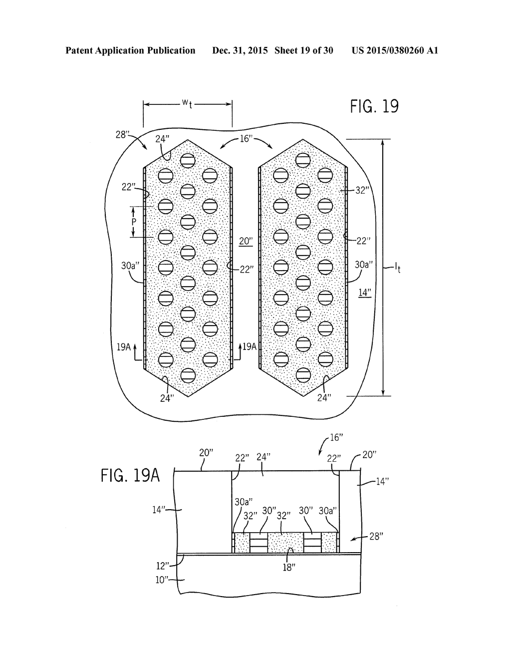 SEMICONDUCTOR STRUCTURES INCLUDING SELF-ASSEMBLED POLYMER DOMAINS     REGISTERED TO THE UNDERLYING SELF-ASSEMBLED POLYMER DOMAINS, TEMPLATES     COMPRISING THE SAME, AND METHODS OF FORMING THE SAME - diagram, schematic, and image 20