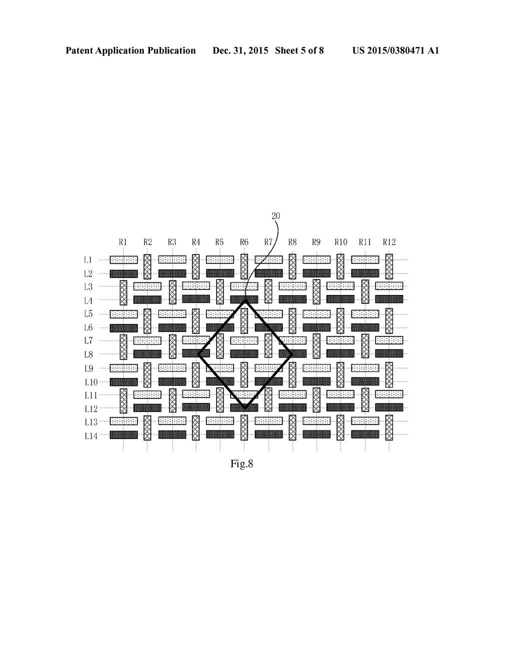 PIXEL ARRANGEMENT STRUCTURE, DISPLAY DEVICE AND DISPLAY METHOD THEREOF - diagram, schematic, and image 06