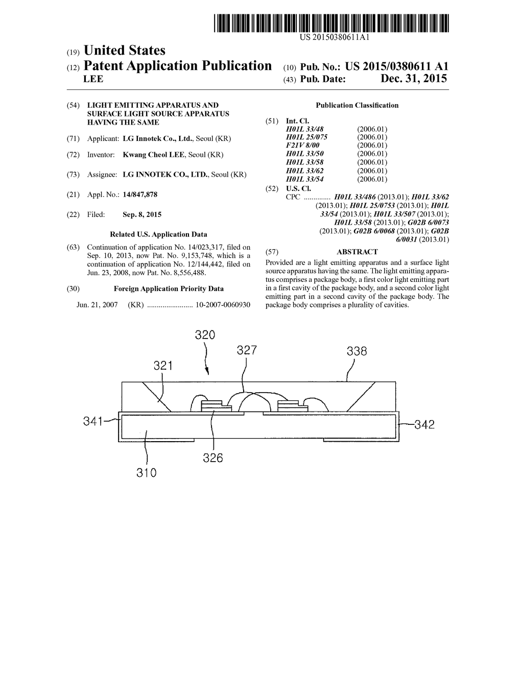 Light Emitting Apparatus and Surface Light Source Apparatus Having the     Same - diagram, schematic, and image 01