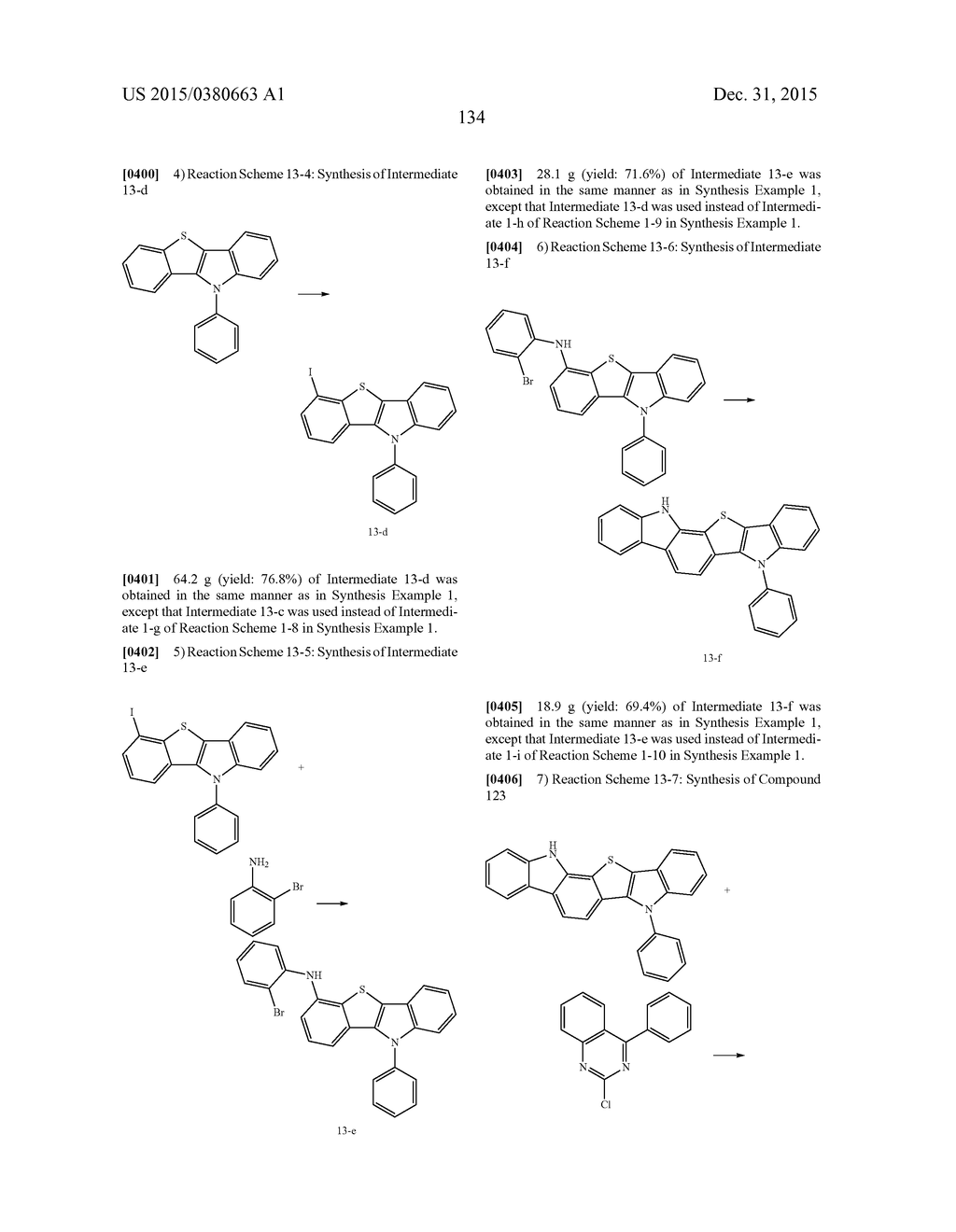 HETEROCYCLIC COMPOUND AND ORGANIC LIGHT-EMITTING DEVICE INCLUDING THE SAME - diagram, schematic, and image 136