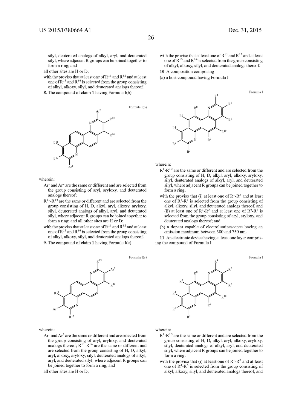 ELECTRONIC DEVICE INCLUDING A DIAZACHRYSENE DERIVATIVE - diagram, schematic, and image 29