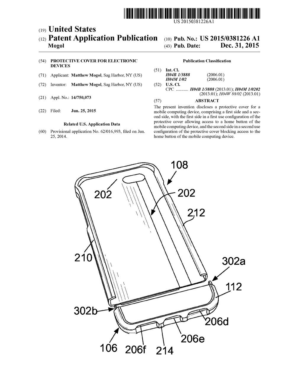 PROTECTIVE COVER FOR ELECTRONIC DEVICES - diagram, schematic, and image 01