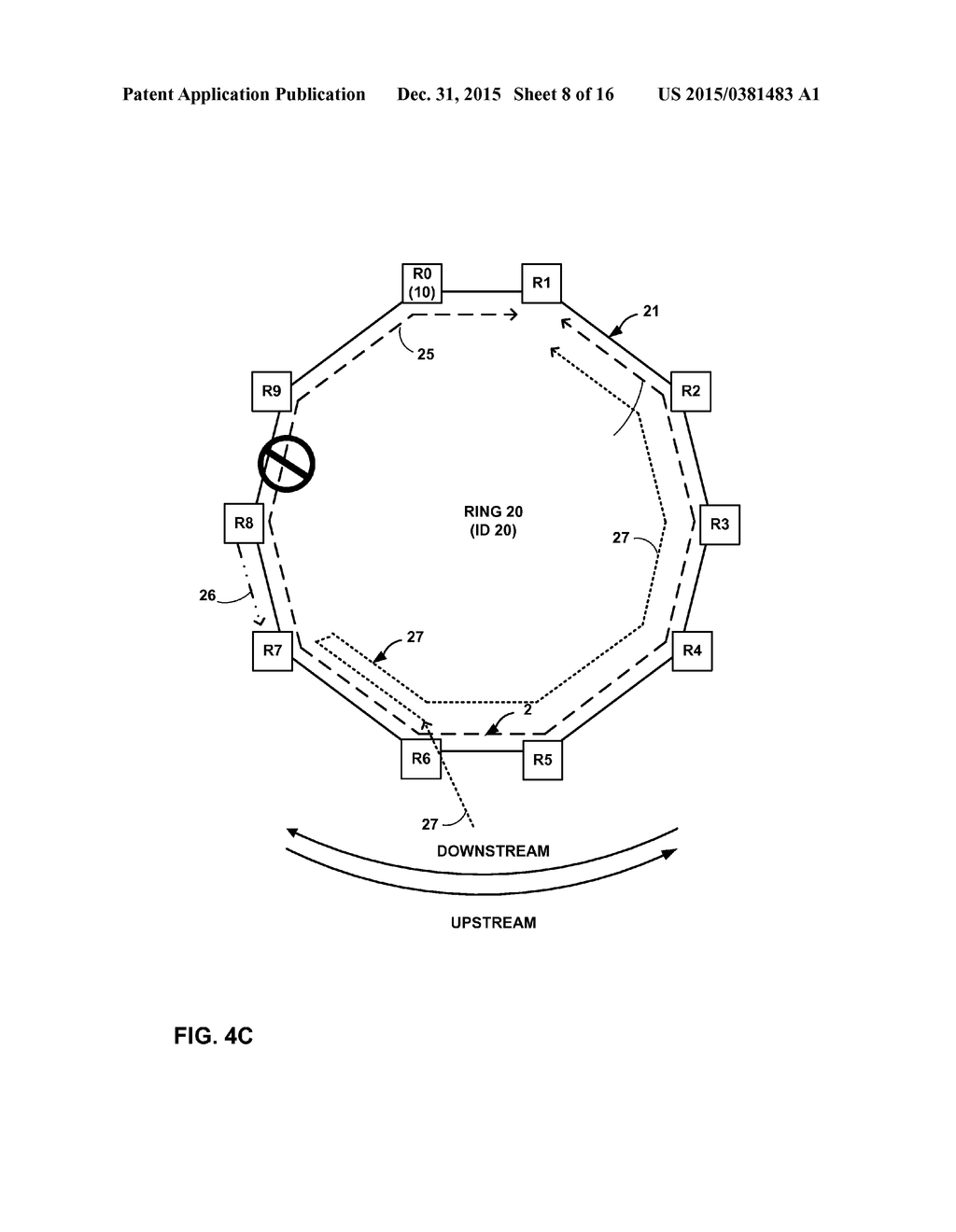 BANDWIDTH CONTROL FOR RING-BASED MULTI-PROTOCOL LABEL SWITCHED PATHS - diagram, schematic, and image 09