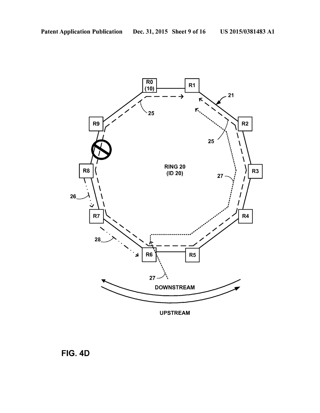 BANDWIDTH CONTROL FOR RING-BASED MULTI-PROTOCOL LABEL SWITCHED PATHS - diagram, schematic, and image 10