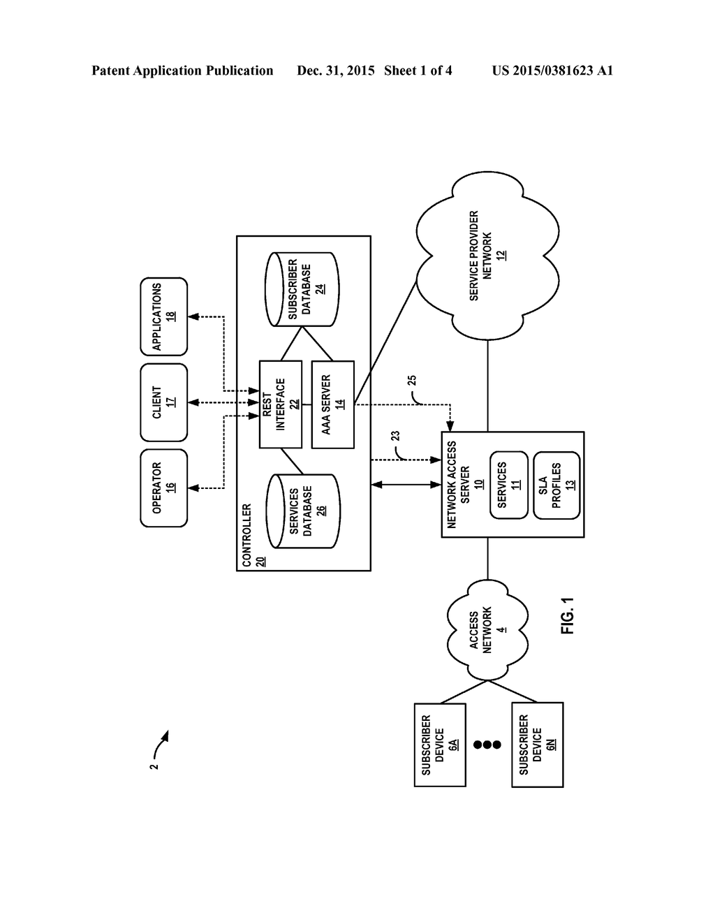 SUBSCRIBER MANAGEMENT USING A RESTFUL INTERFACE - diagram, schematic, and image 02