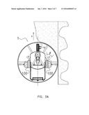 VEHICLE FOR DISPLACING FEED LYING ON A FLOOR IN A SIDEWARD DISPLACEMENT     DIRECTION diagram and image