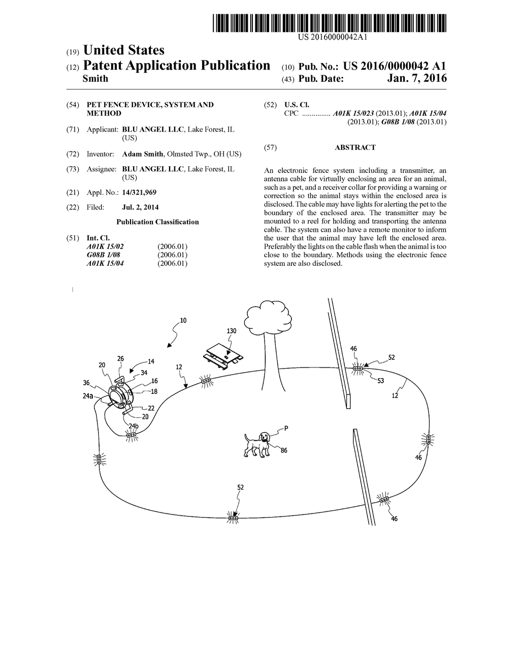 Pet Fence Device, System and Method - diagram, schematic, and image 01