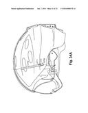 HELMET WITH RETRACTABLE VISOR AND BRIDGE diagram and image