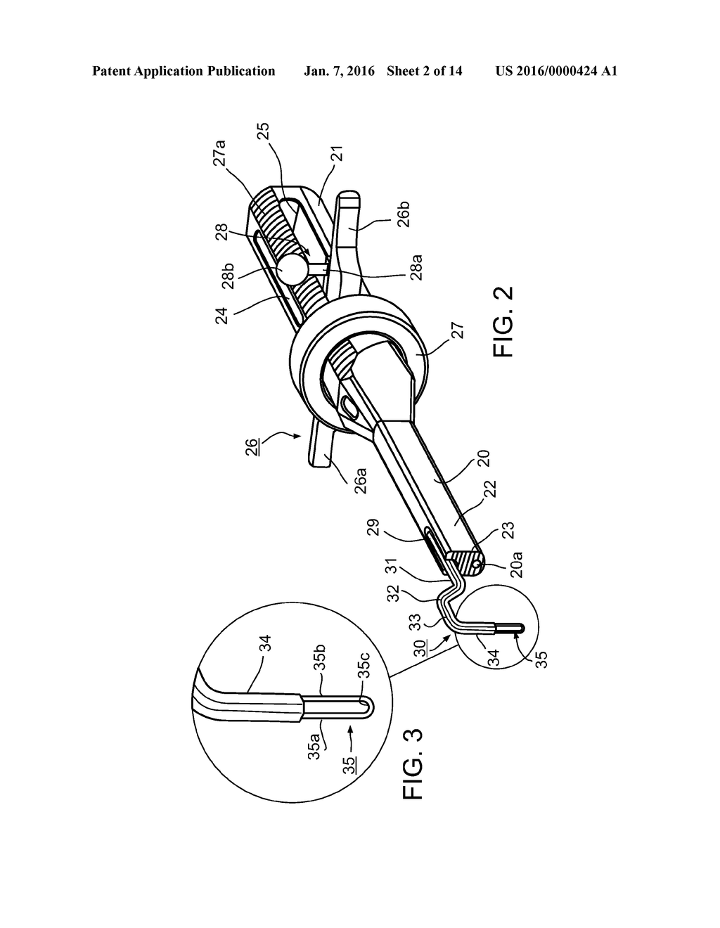 MEDICAL APPARATUS AND METHOD FOR ATTACHING A SUTURE TO A BONE - diagram, schematic, and image 03