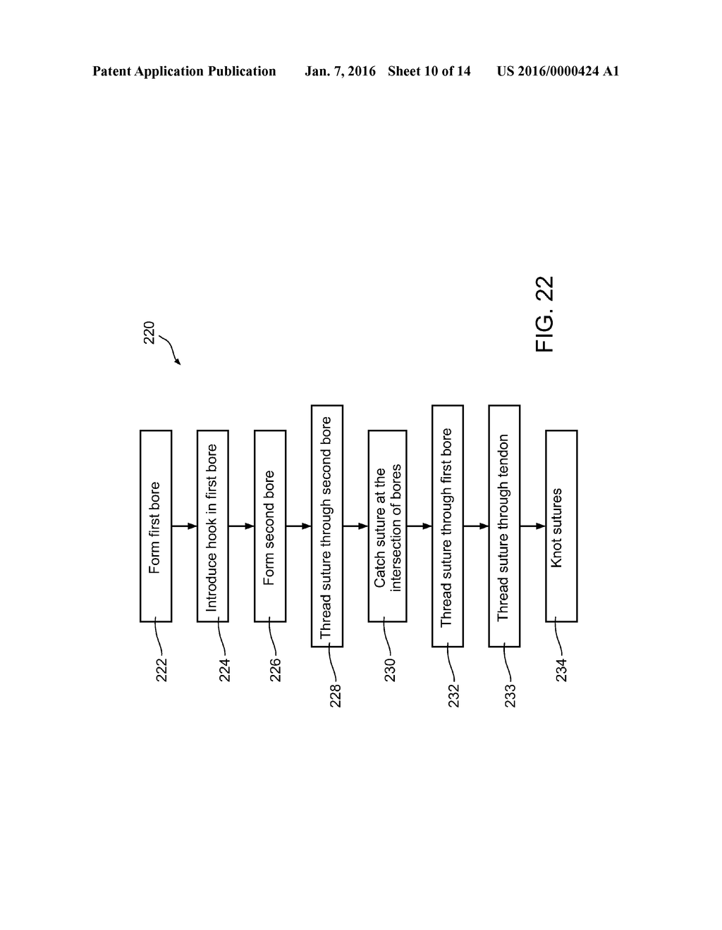 MEDICAL APPARATUS AND METHOD FOR ATTACHING A SUTURE TO A BONE - diagram, schematic, and image 11