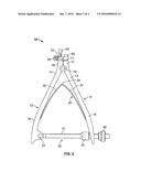 ADJUSTABLE FORCEPS FOR OSTEOSYNTHESIS CLIP diagram and image